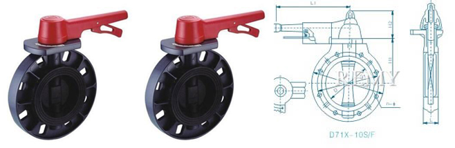 D71X塑料蝶阀