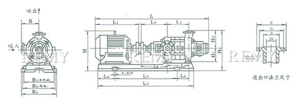 TSWA卧式多级泵 外形及安装图