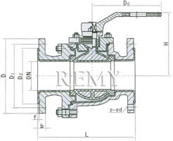 Q41F46/F3-10/16/25C、10P  ANSI:150Lb  300Lb 外形尺寸图