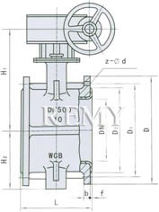 D341F46/F3-10/10C/10P  ANSI:150Lb外形尺寸图