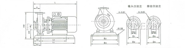 ISB、IRB、IHB、YB系列便拆式离心泵 安装方式