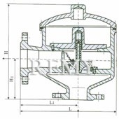 HX7Y型异径带接管呼出阀