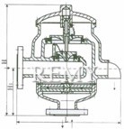 HXF3型带吸入接管阻火呼吸阀 DN50-250