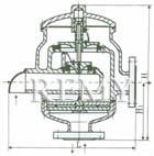 HXF4型带呼出接管阻火呼吸阀 DN50-250