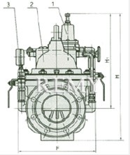 200X 减压阀 外形尺寸图1