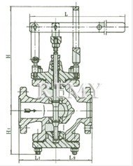 Y45H/Y型杠杆式减压阀 外形尺寸图