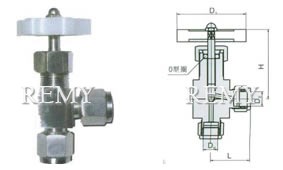 QJ-1B角式气动管路截止阀2