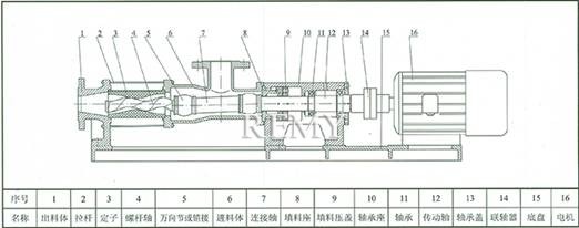 G型单螺杆泵 结构