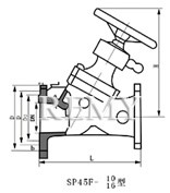 SP45数字锁定平衡阀 结构图