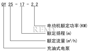 QY潜水泵 型号意义