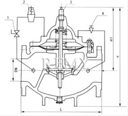 400X型流量控制阀 结构图