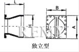 X-06　系列、X-07系列鸭嘴阀 结构图2