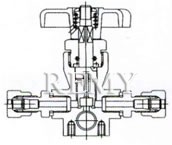 QF-T3A型天然气充气阀 结构图