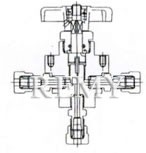 QF-T3B型天然气截止阀 结构图