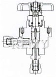 QF-T3E型天然气截止阀 结构图