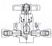 QF-T3型天然截止阀 结构图