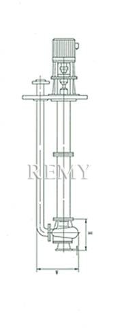 FY液下泵 外形及安装尺寸图1