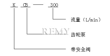 KCB、2CY齿轮油泵 型号意义