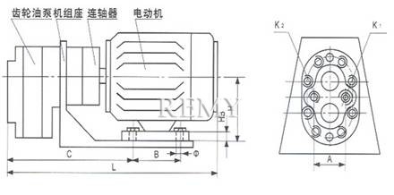 CB-B型低压齿轮油泵 结构图