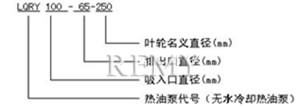 LQRY导热油泵 型号说明