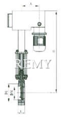 PZ273H/X/F-6/10/16电液动刀形闸阀 外形尺寸图1
