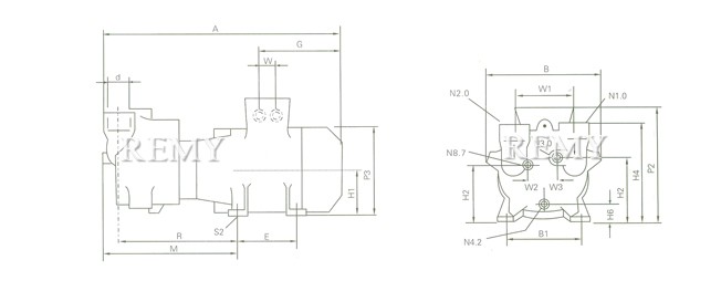 SKA系列水环式真空泵 结构图1