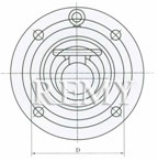 H74X、H74H型对夹圆片式止回阀 外形尺寸图1